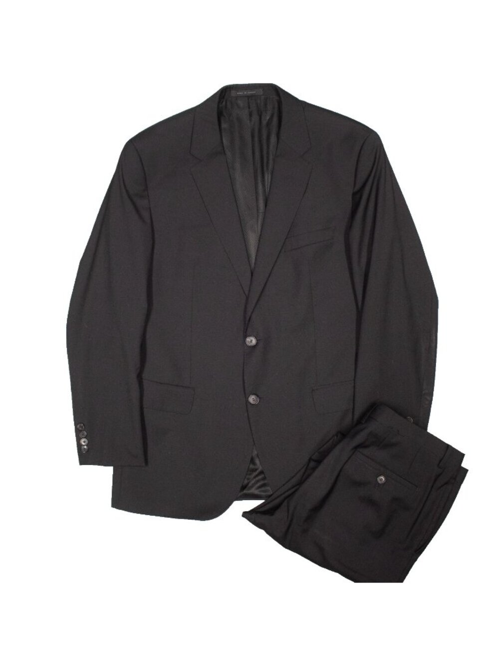 Hugo Boss Suit James/Sharp 2pc Black Wool Mens 42R 34x30
